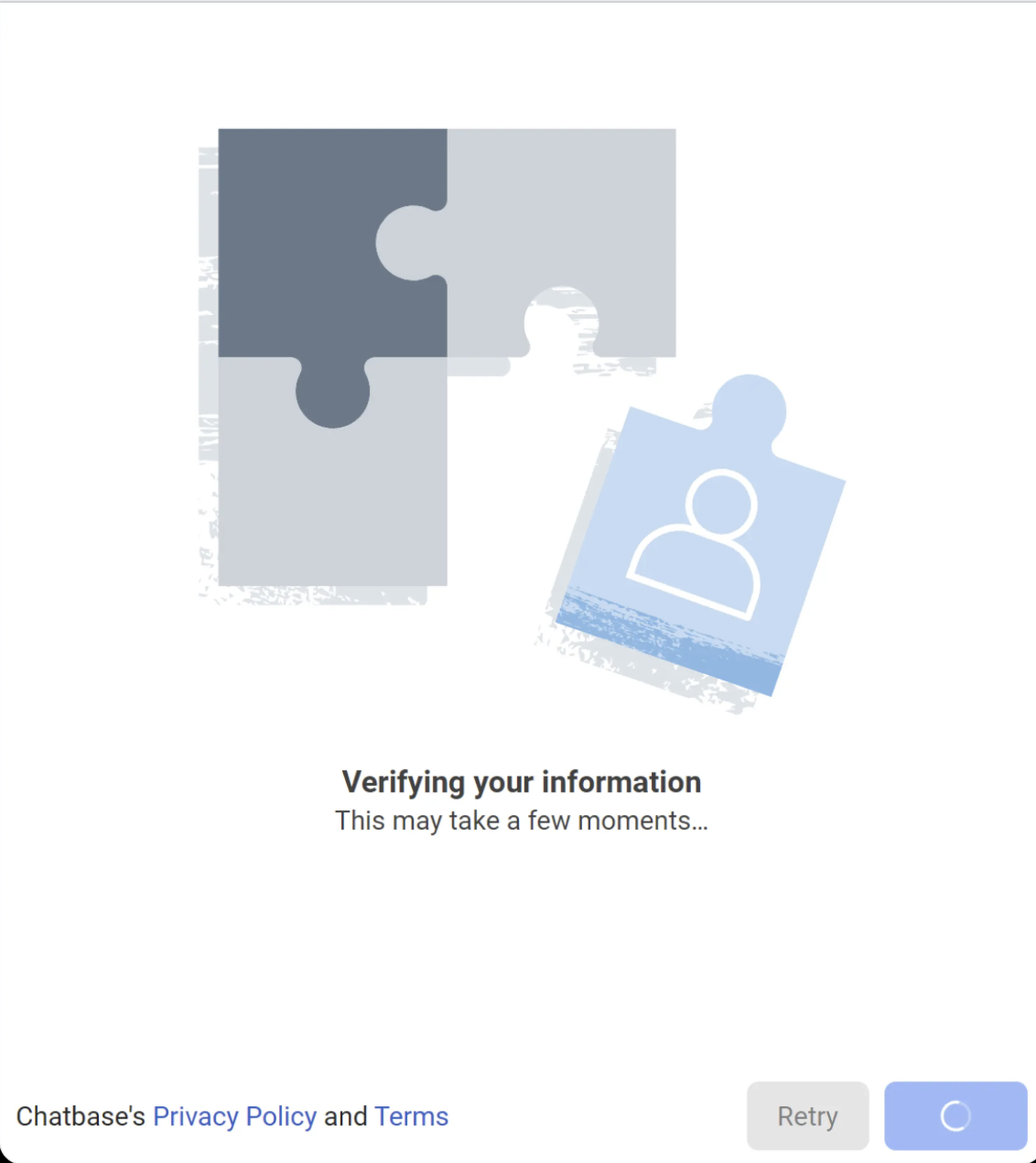 Wait for information verification
